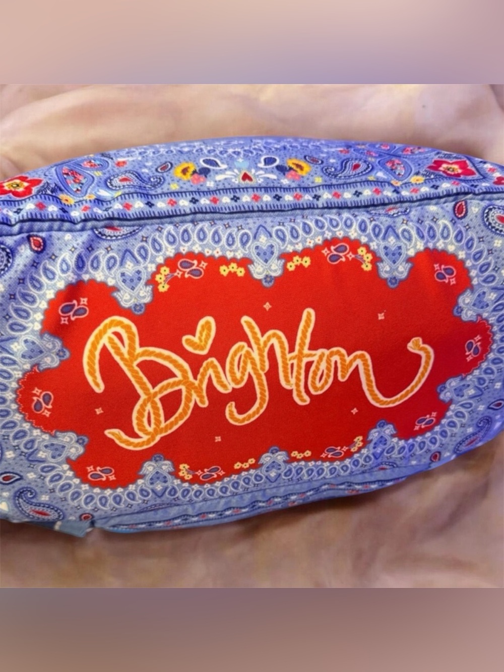 Brighton Blue Bandana Love Patterned Backpack - Picture 6 of 7